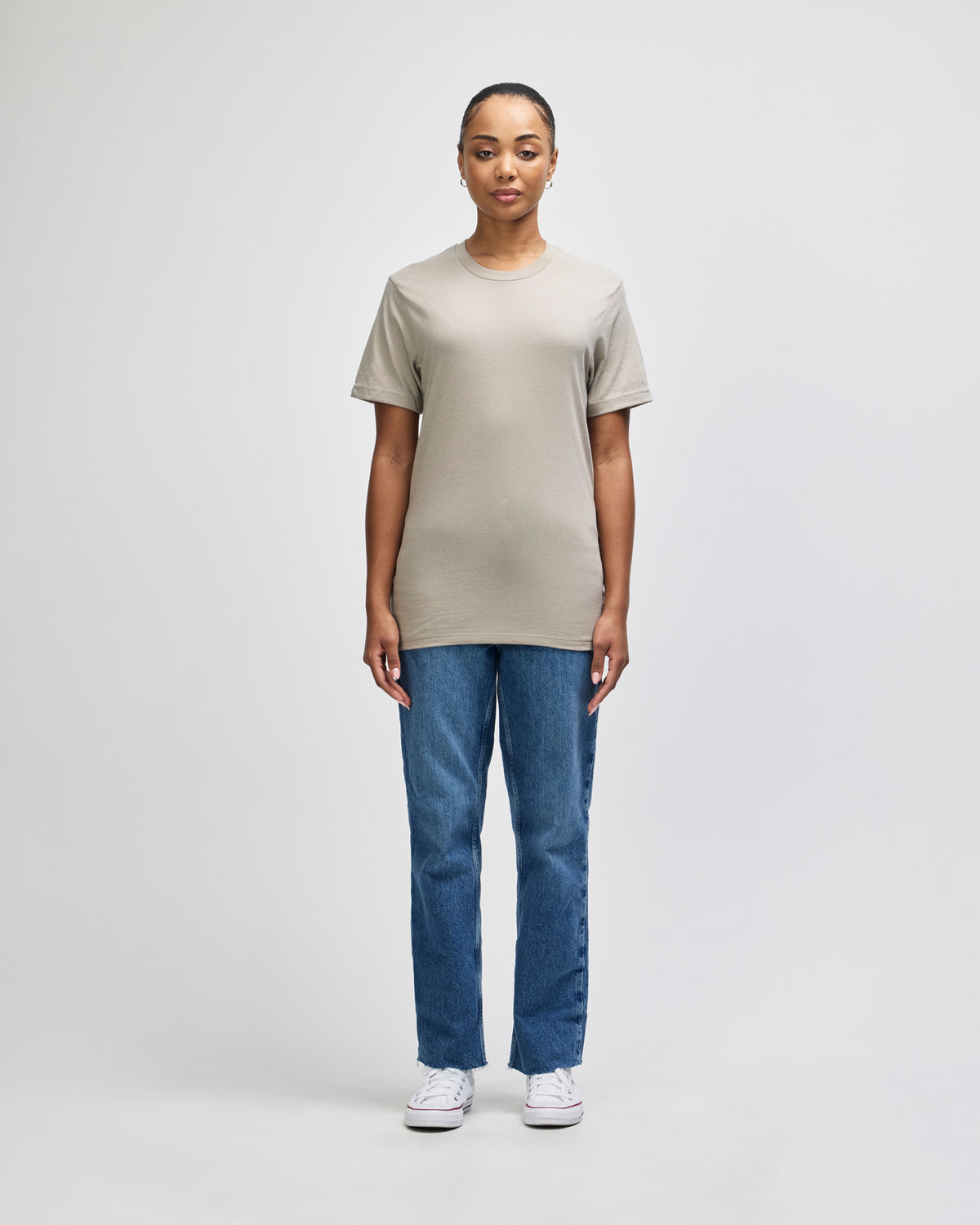 American Apparel Unisex CVC Short Sleeve T-Shirt - Heather Khaki