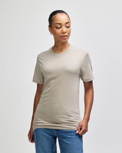 American Apparel Unisex CVC Short Sleeve T-Shirt - Heather Khaki