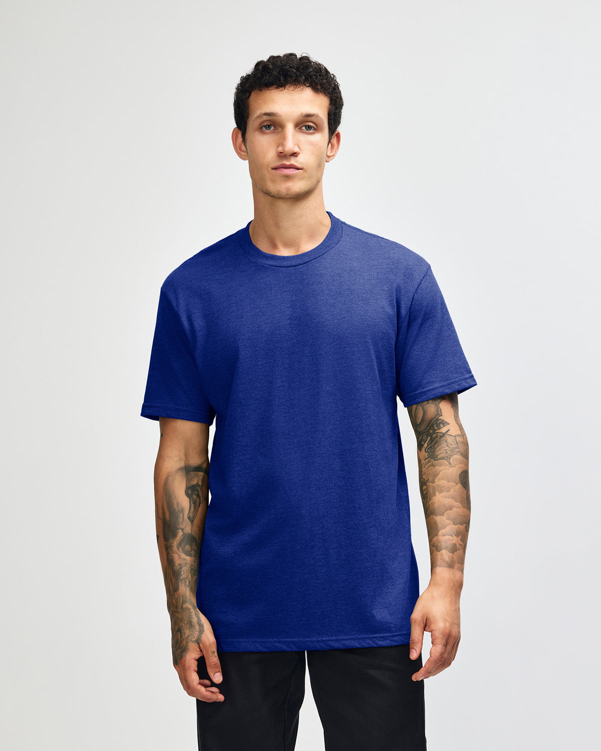 American Apparel Unisex CVC Short Sleeve T-Shirt - Heather Lapis