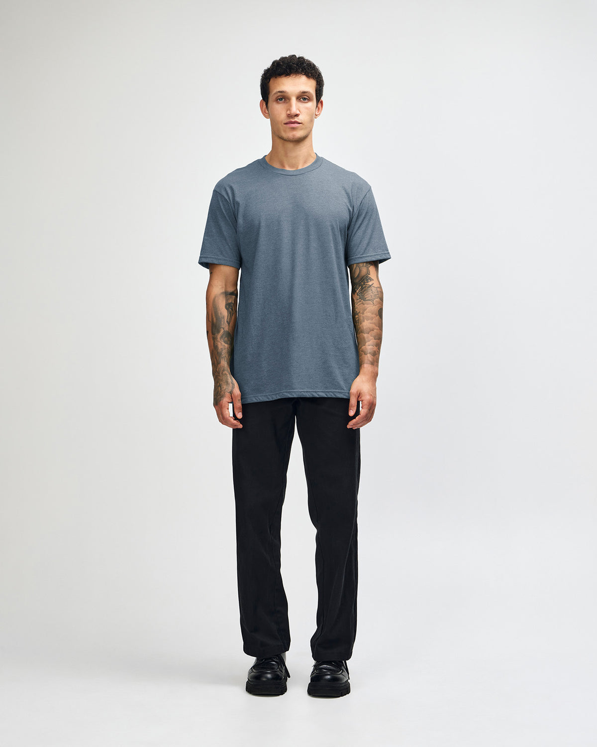 American Apparel Unisex CVC Short Sleeve T-Shirt - Heather Navy