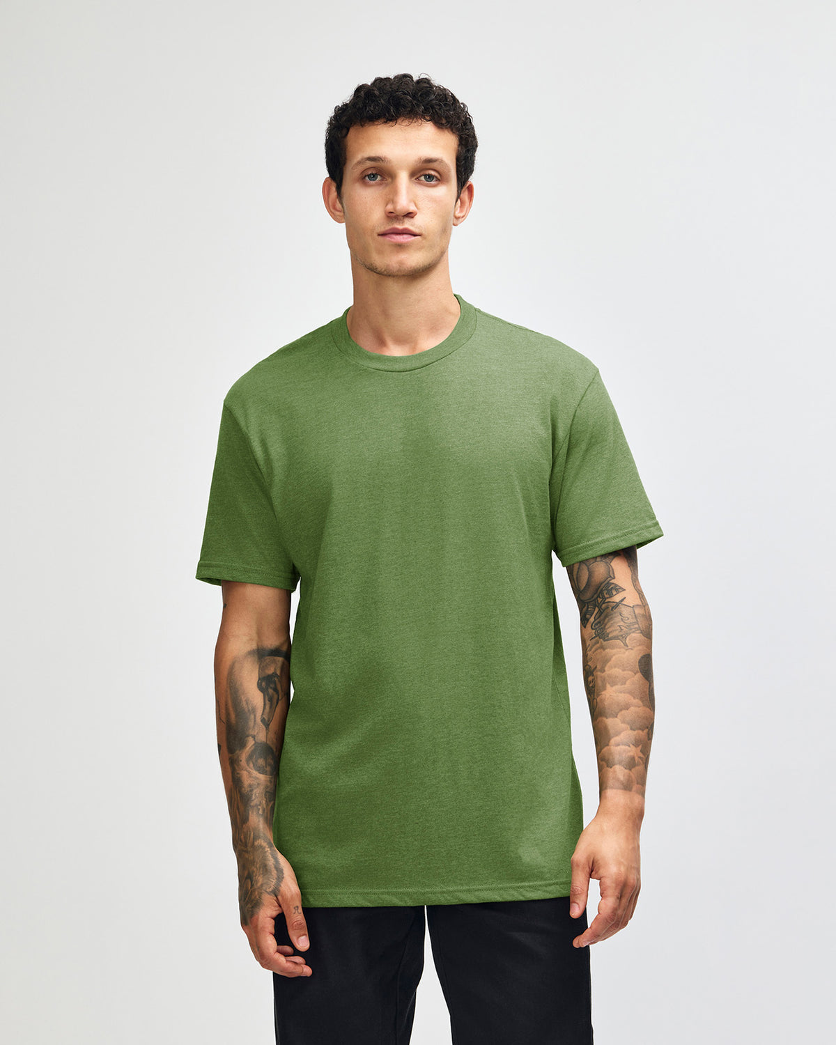 American Apparel Unisex CVC Short Sleeve T-Shirt - Heather Nephrite