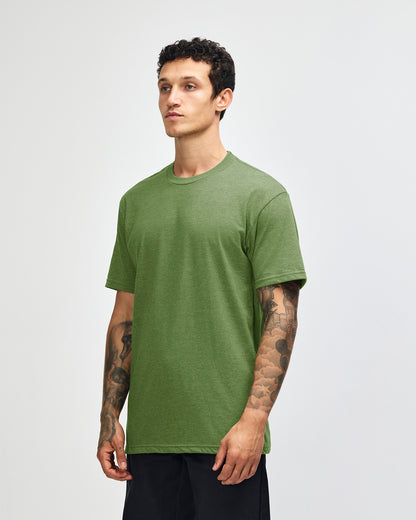 American Apparel Unisex CVC Short Sleeve T-Shirt - Heather Nephrite