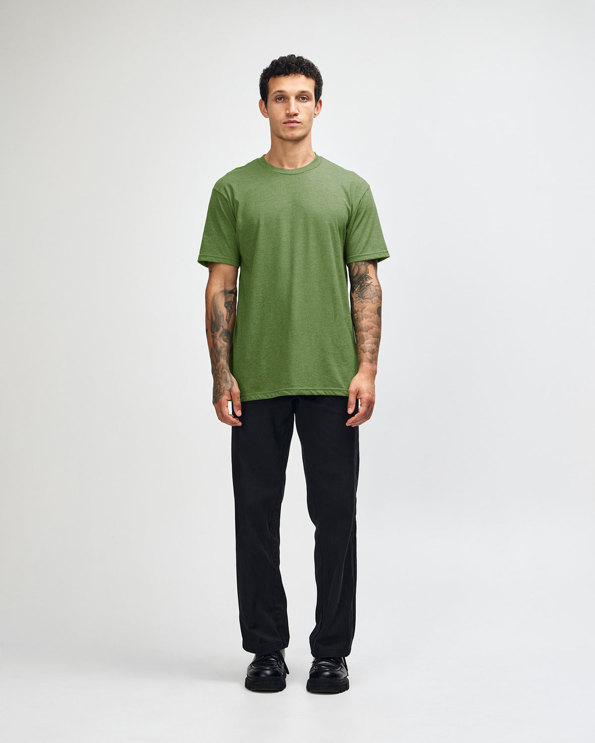 American Apparel Unisex CVC Short Sleeve T-Shirt - Heather Nephrite