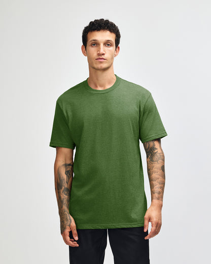 American Apparel Unisex CVC Short Sleeve T-Shirt - Heather Olive