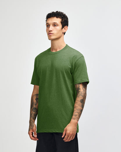 American Apparel Unisex CVC Short Sleeve T-Shirt - Heather Olive