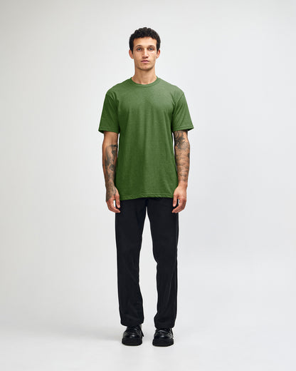 American Apparel Unisex CVC Short Sleeve T-Shirt - Heather Olive