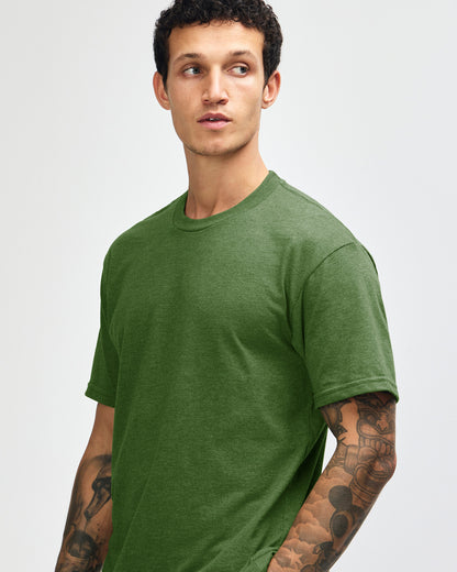 American Apparel Unisex CVC Short Sleeve T-Shirt - Heather Olive