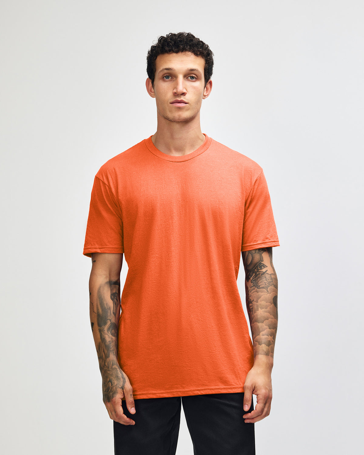 American Apparel Unisex CVC Short Sleeve T-Shirt - Heather Orange