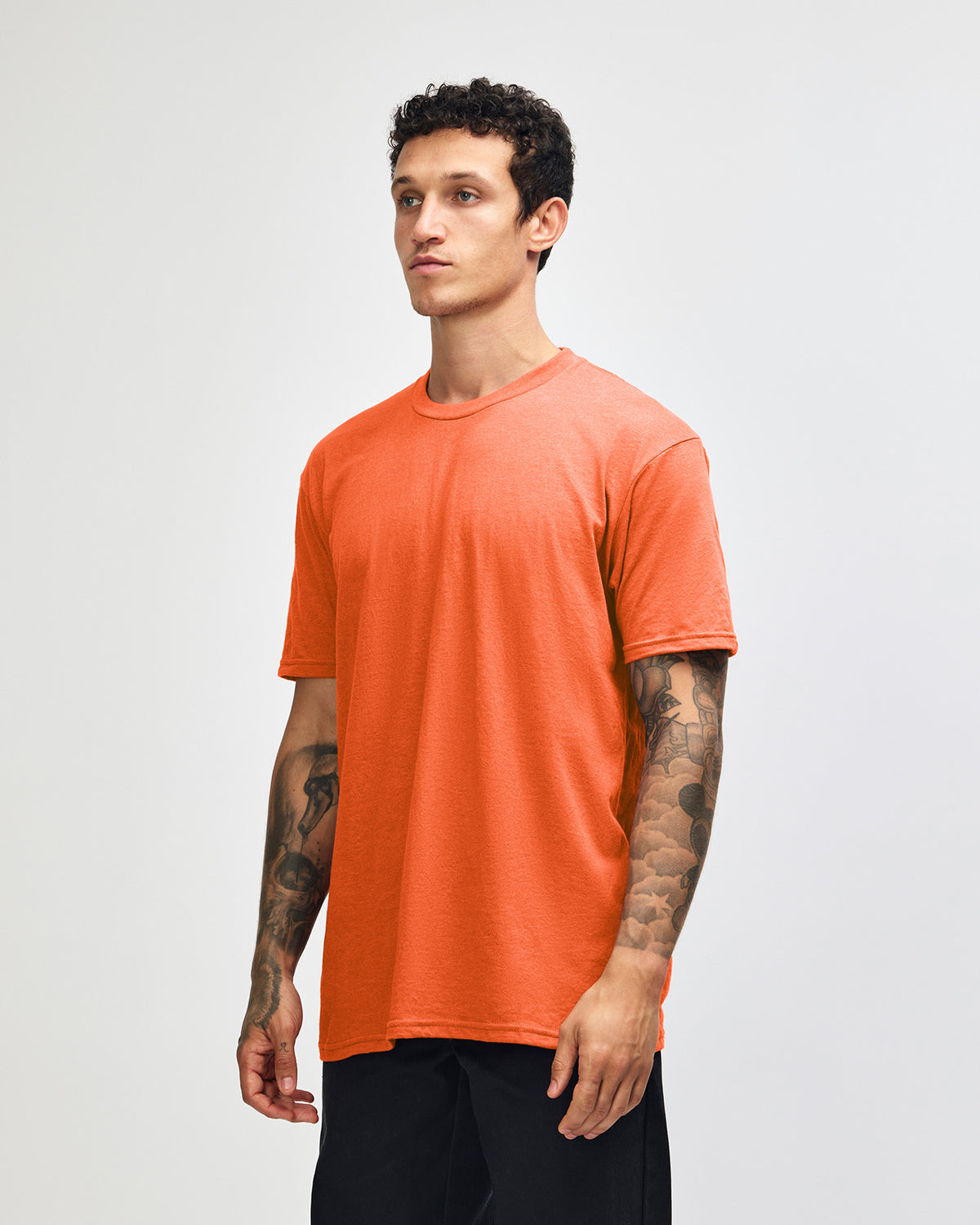 American Apparel Unisex CVC Short Sleeve T-Shirt - Heather Orange