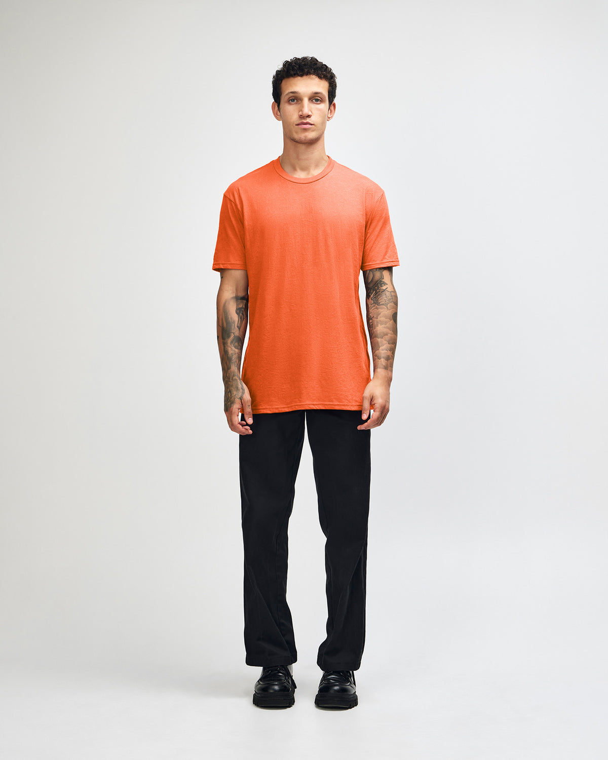 American Apparel Unisex CVC Short Sleeve T-Shirt - Heather Orange
