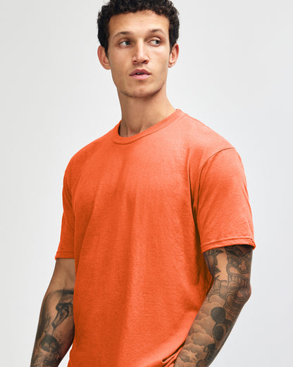 American Apparel Unisex CVC Short Sleeve T-Shirt - Heather Orange