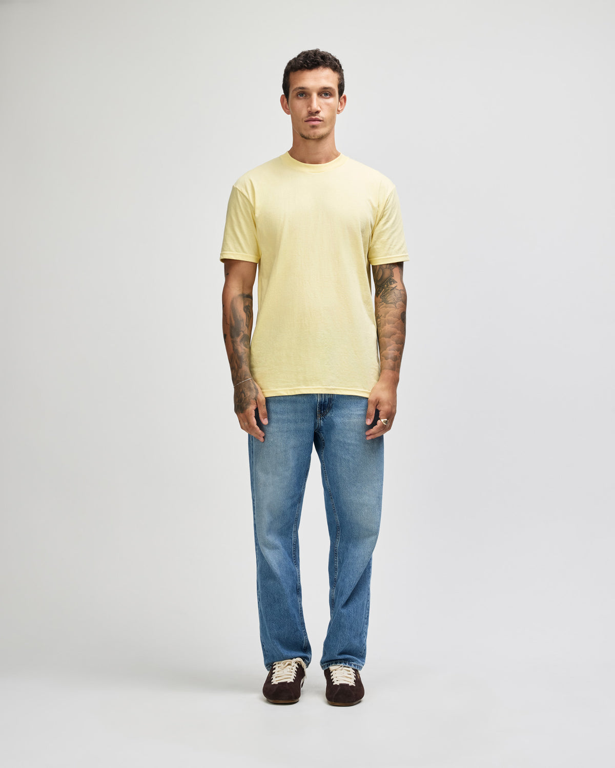 American Apparel Unisex CVC Short Sleeve T-Shirt - Heather Panna Cotta