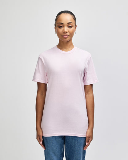 American Apparel Unisex CVC Short Sleeve T-Shirt - Heather Pink