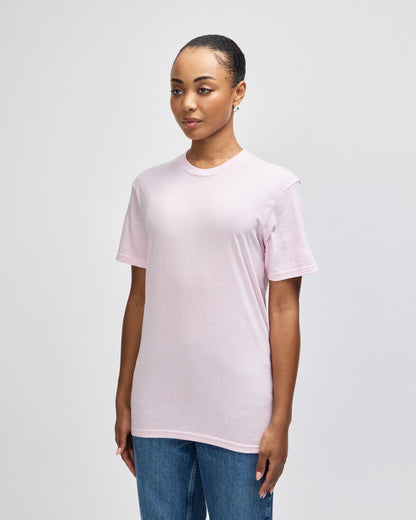 American Apparel Unisex CVC Short Sleeve T-Shirt - Heather Pink
