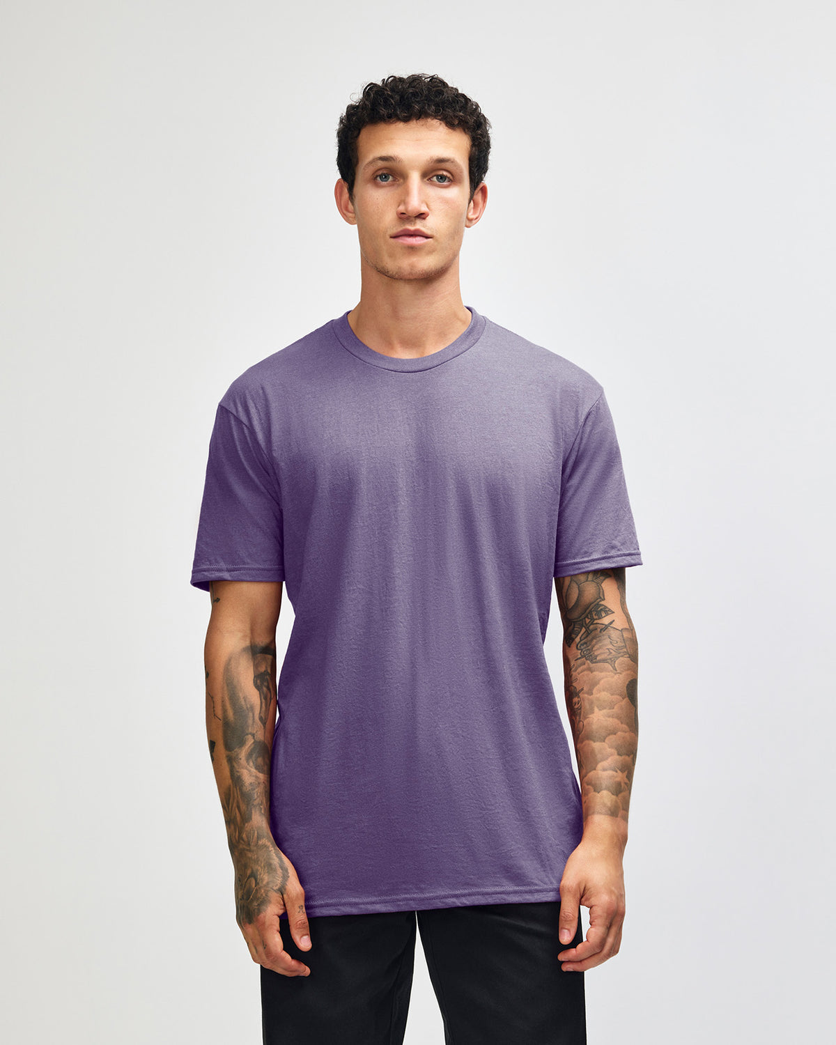 American Apparel Unisex CVC Short Sleeve T-Shirt - Heather Purple