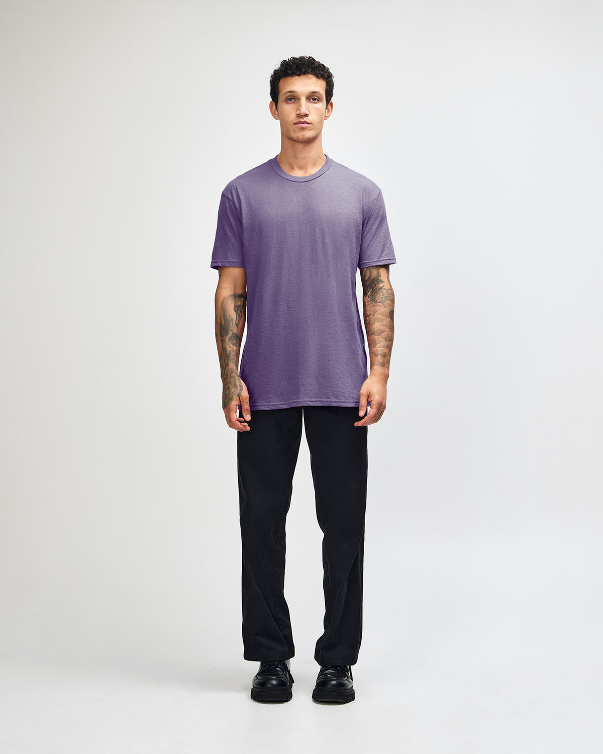 American Apparel Unisex CVC Short Sleeve T-Shirt - Heather Purple