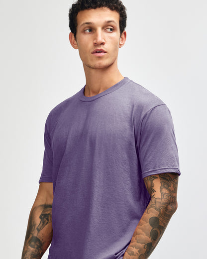 American Apparel Unisex CVC Short Sleeve T-Shirt - Heather Purple
