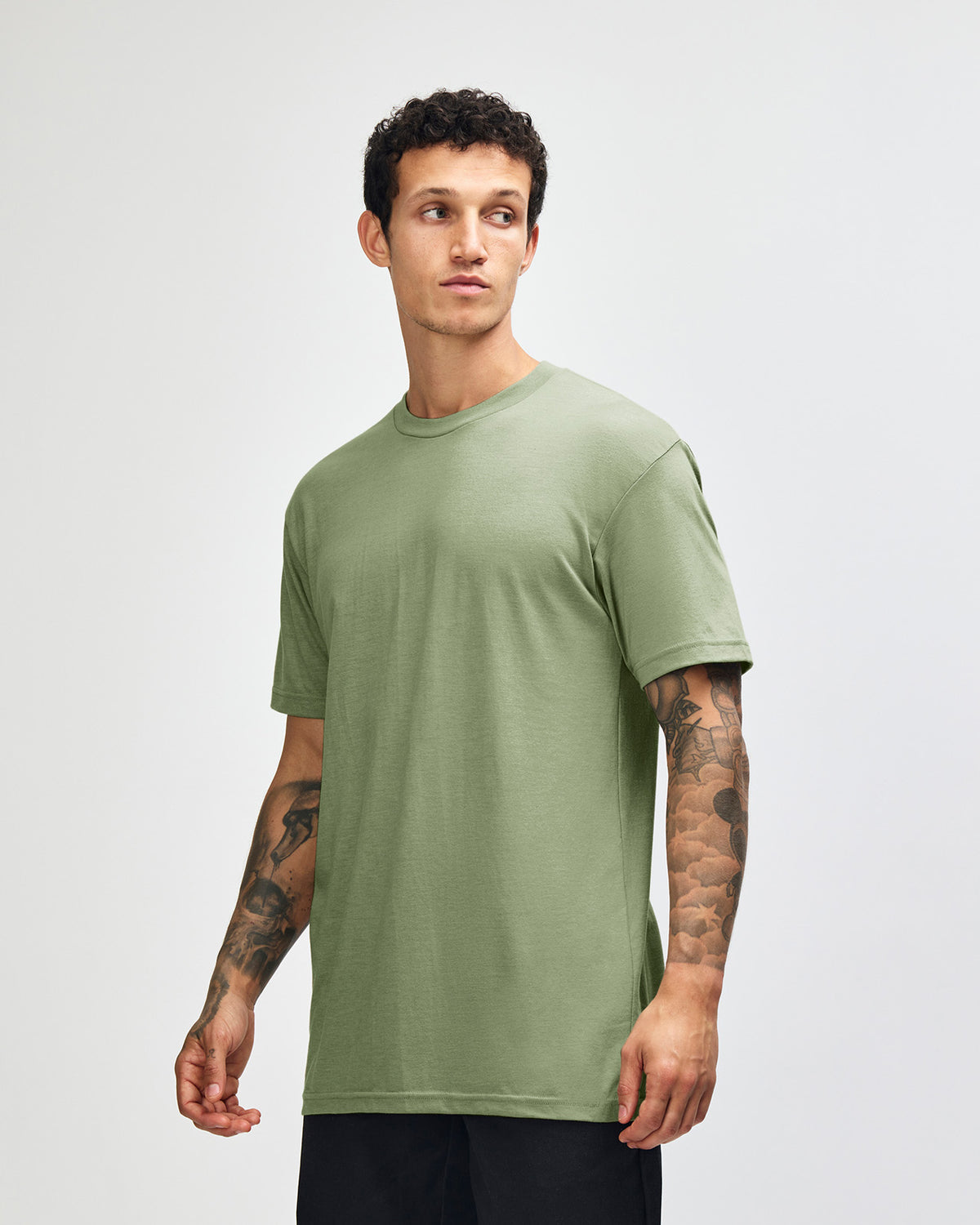 American Apparel Unisex CVC Short Sleeve T-Shirt - Heather Sage
