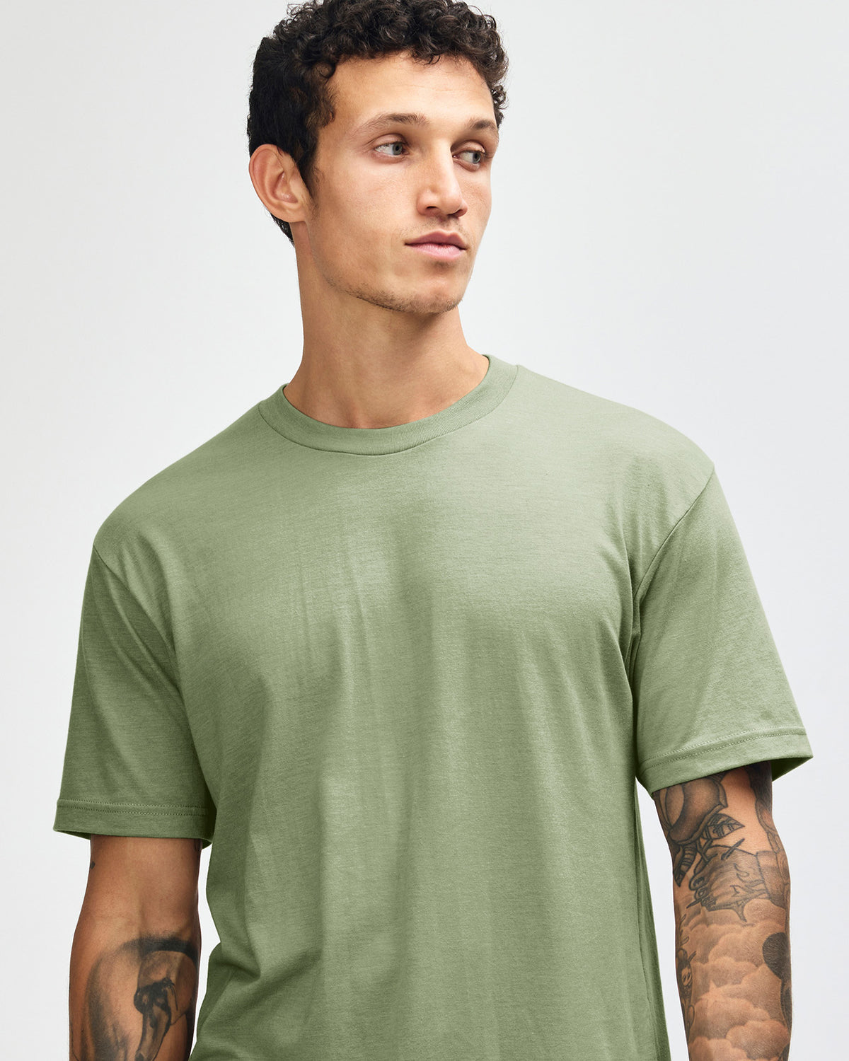 American Apparel Unisex CVC Short Sleeve T-Shirt - Heather Sage