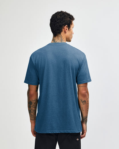 American Apparel Unisex CVC Short Sleeve T-Shirt - Heather Sea Blue