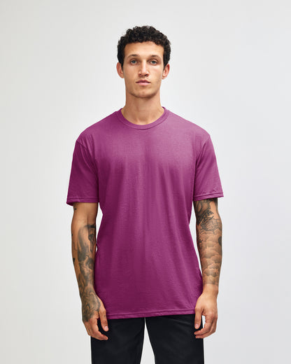 American Apparel Unisex CVC Short Sleeve T-Shirt - Heather Super Pink
