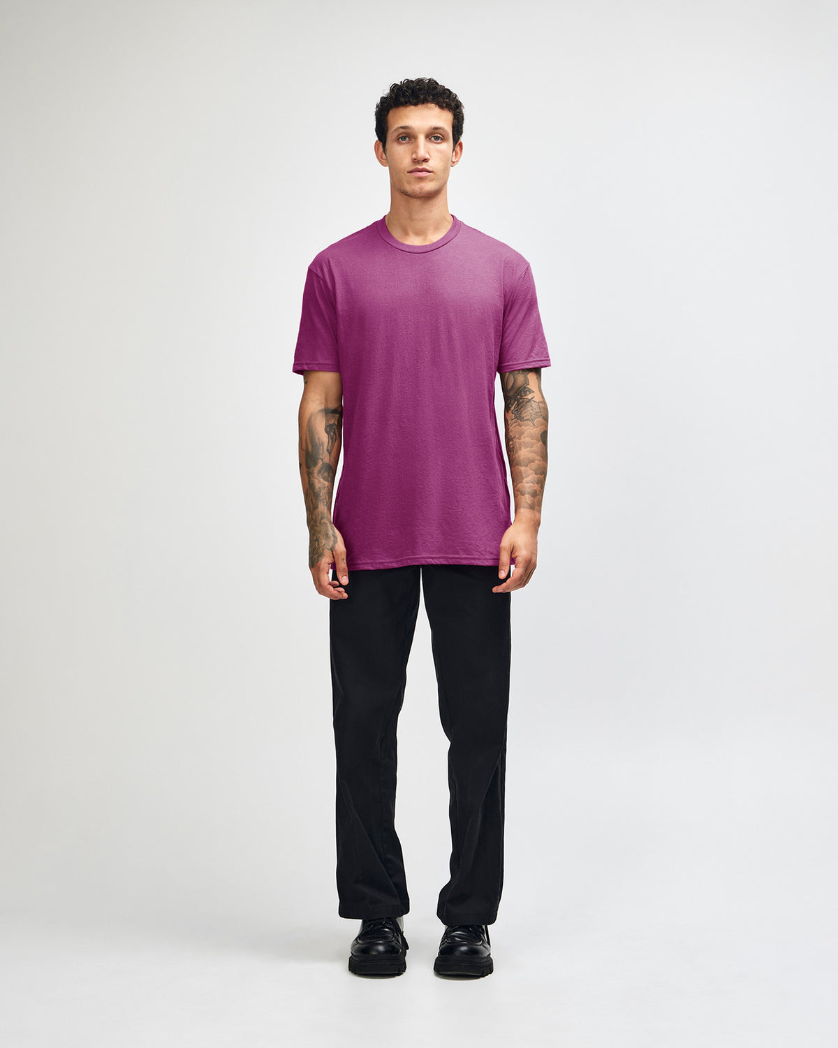 American Apparel Unisex CVC Short Sleeve T-Shirt - Heather Super Pink