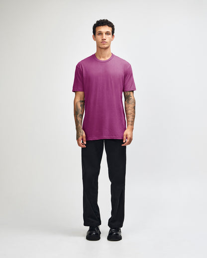 American Apparel Unisex CVC Short Sleeve T-Shirt - Heather Super Pink