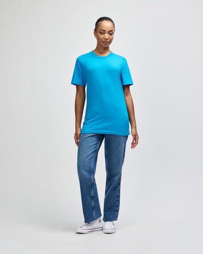 American Apparel Unisex CVC Short Sleeve T-Shirt - Heather Teal