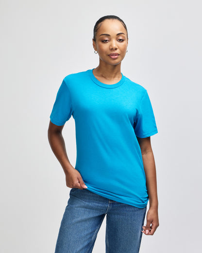American Apparel Unisex CVC Short Sleeve T-Shirt - Heather Teal