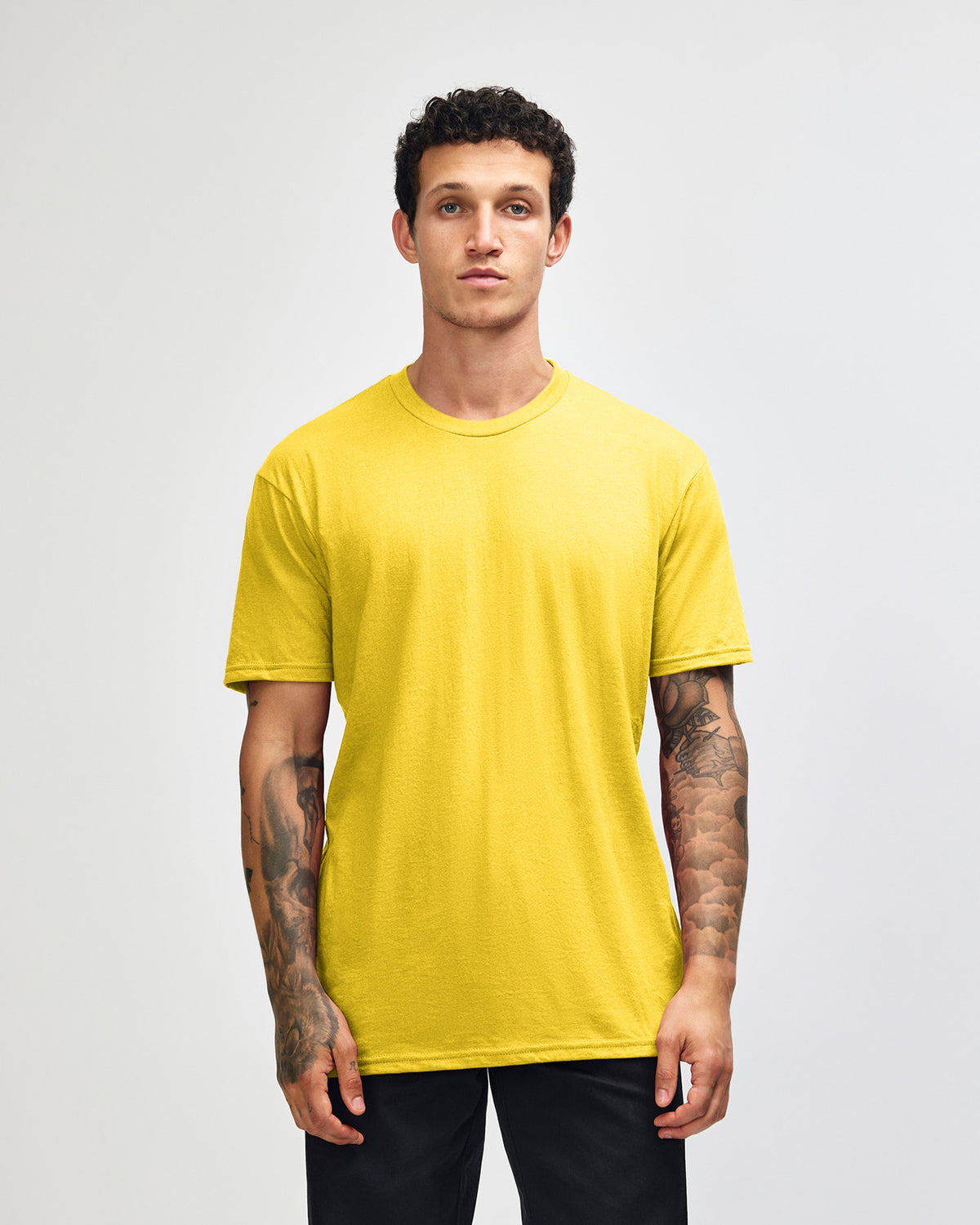 American Apparel Unisex CVC Short Sleeve T-Shirt - Heather Yellow