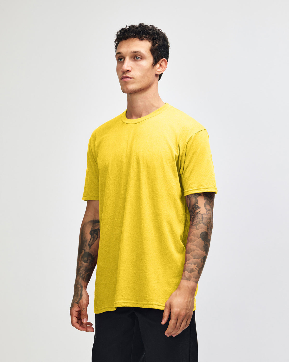 American Apparel Unisex CVC Short Sleeve T-Shirt - Heather Yellow