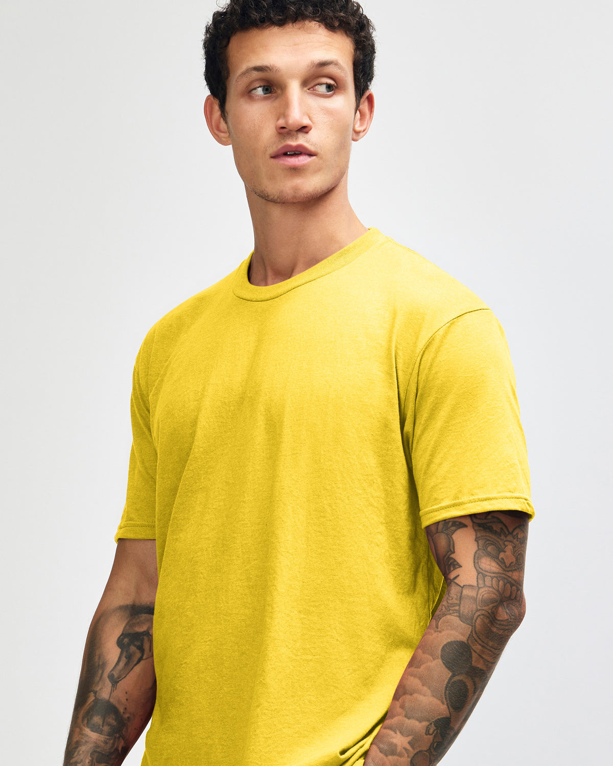 American Apparel Unisex CVC Short Sleeve T-Shirt - Heather Yellow