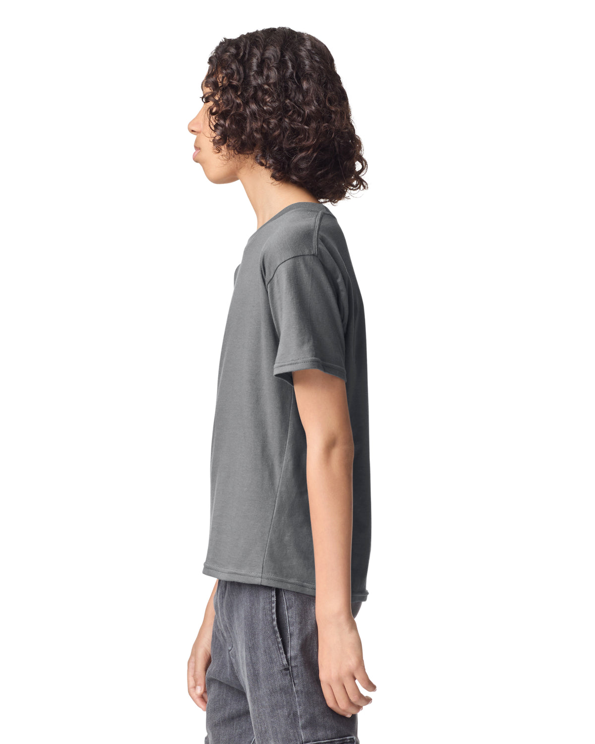 American Apparel Fine Jersey Youth T-Shirt - Asphalt