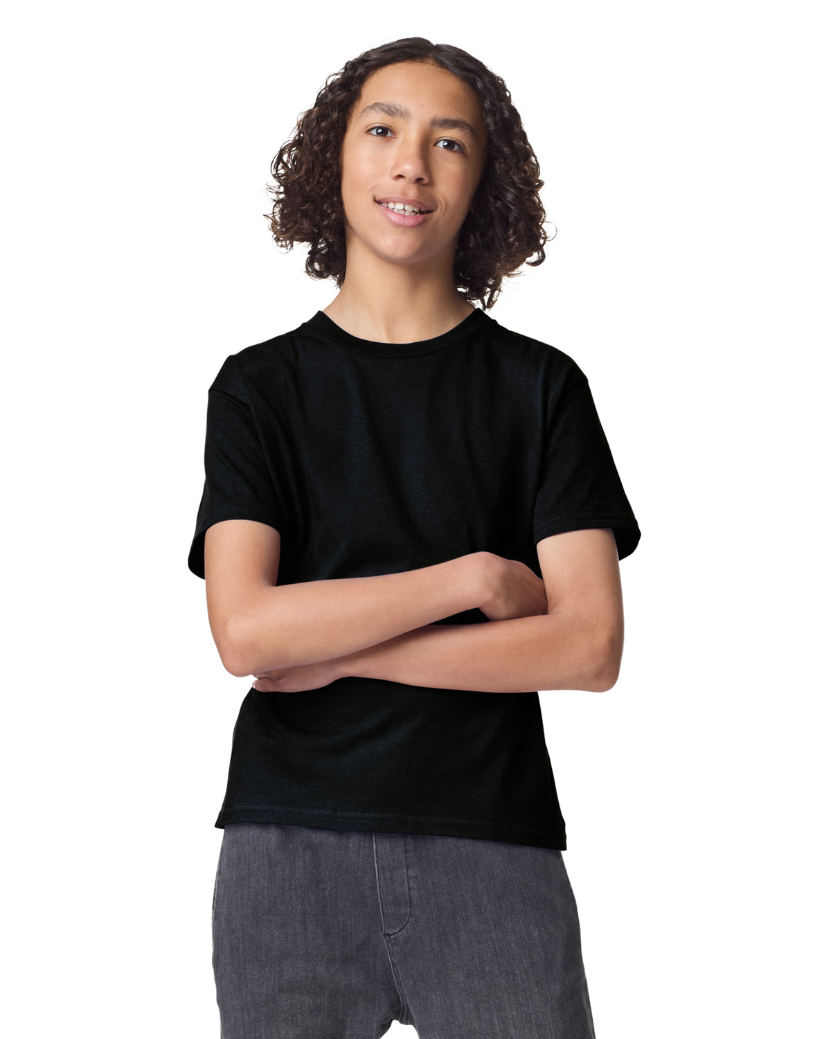 American Apparel Fine Jersey Youth T-Shirt - Black