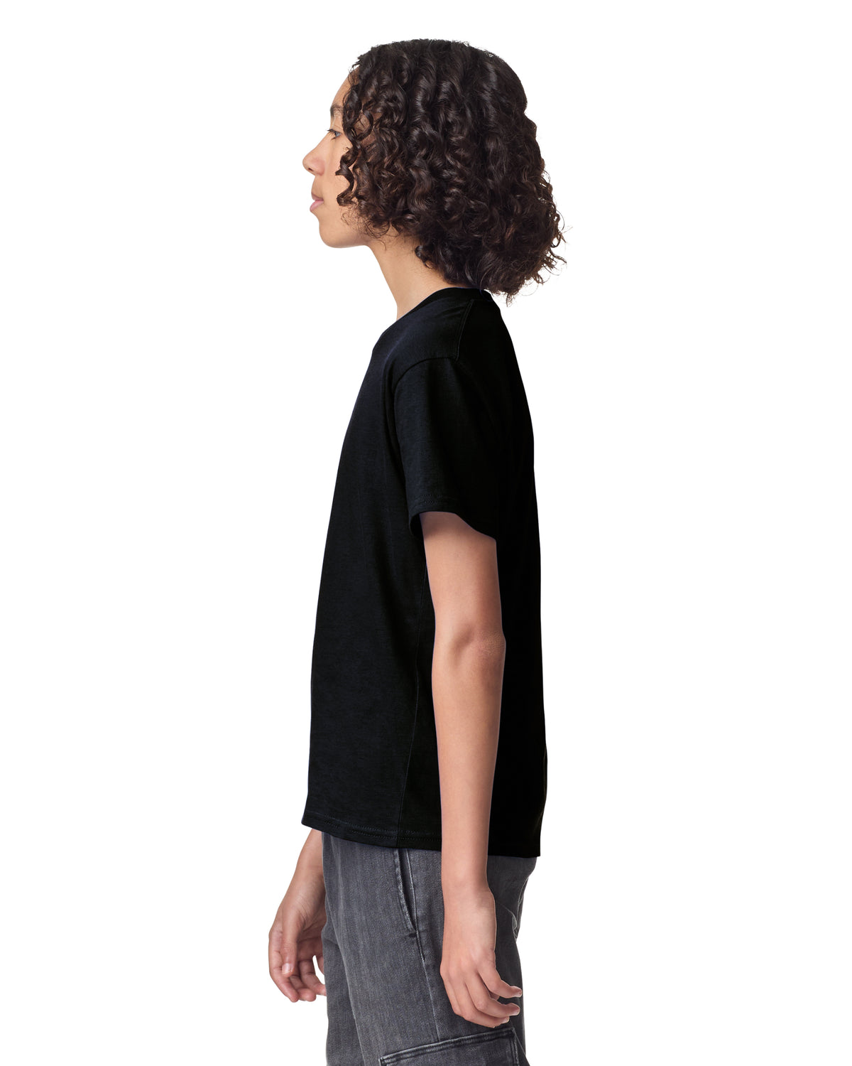 American Apparel Fine Jersey Youth T-Shirt - Black
