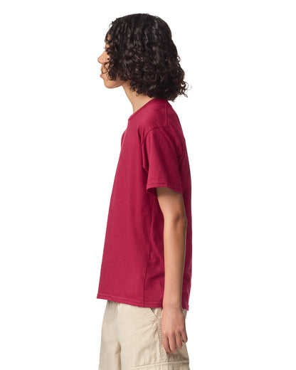 American Apparel Fine Jersey Youth T-Shirt - Cranberry