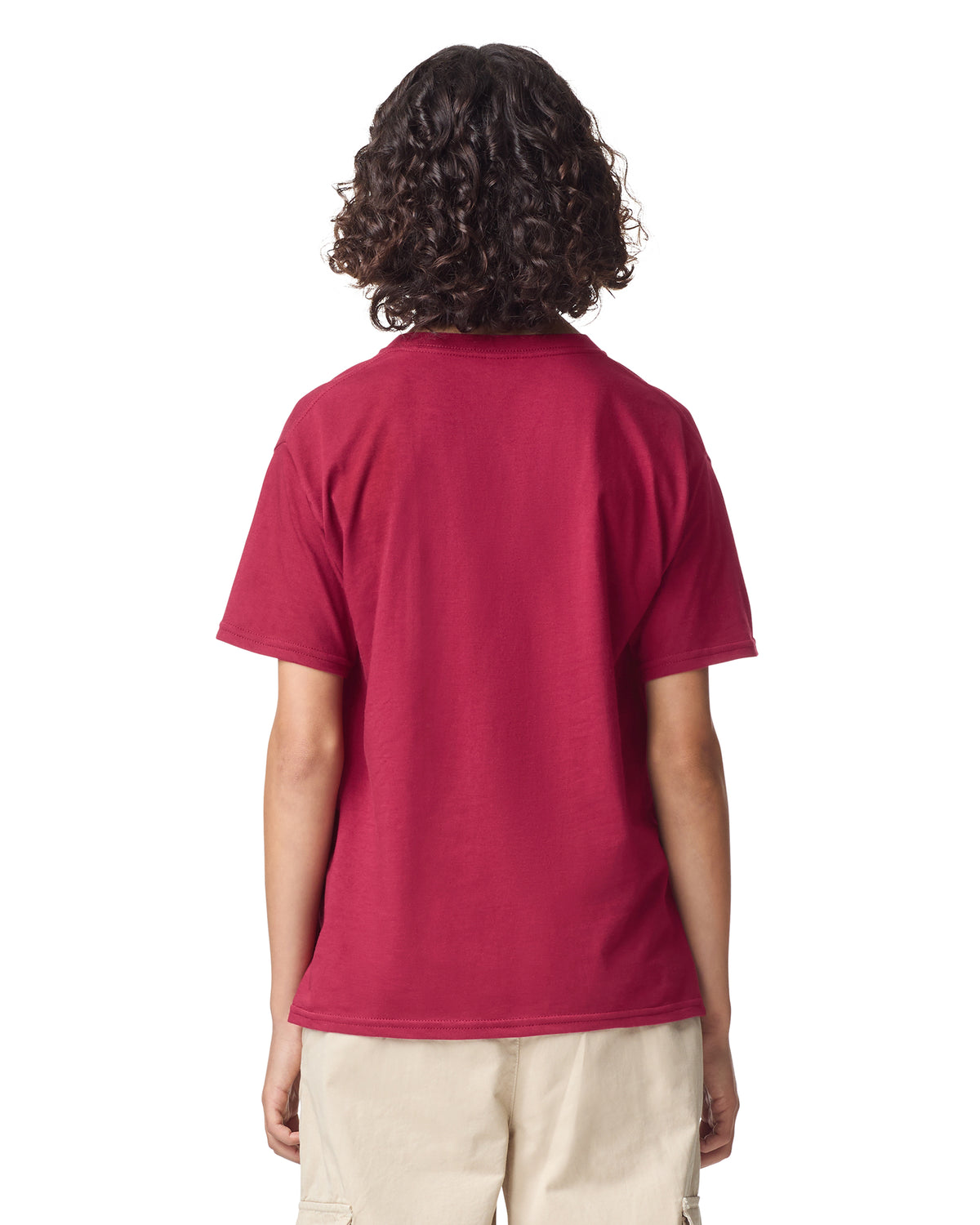 American Apparel Fine Jersey Youth T-Shirt - Cranberry