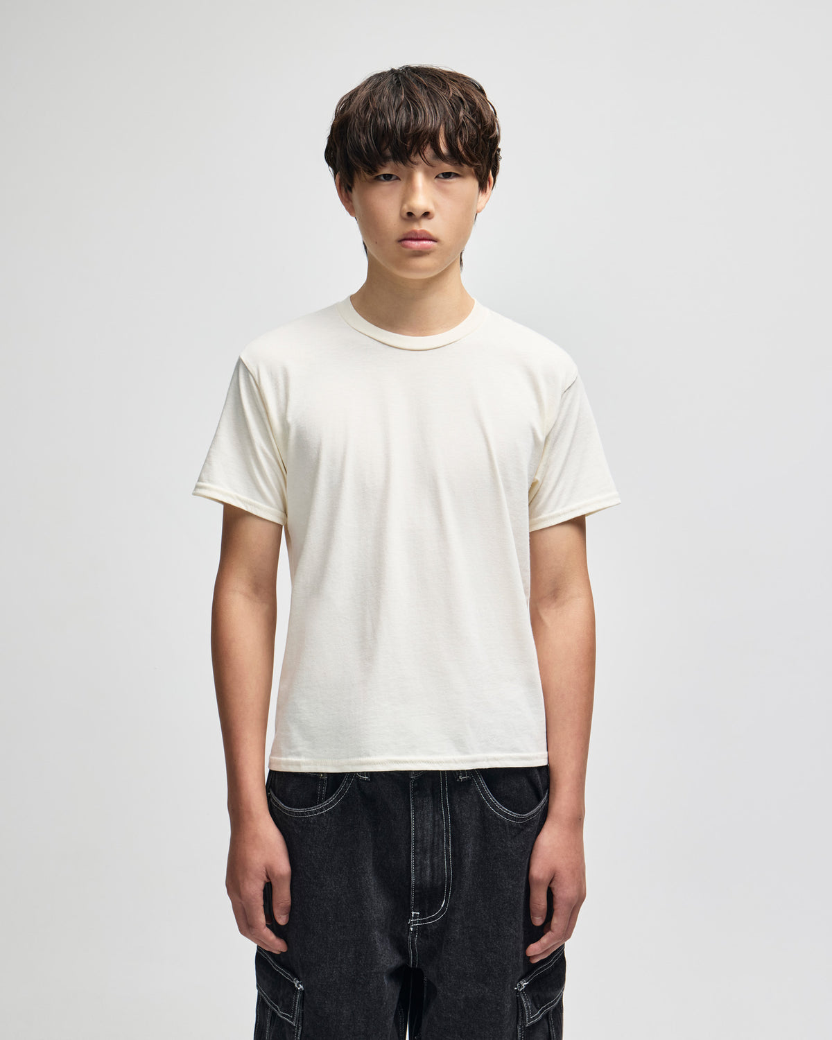 American Apparel Fine Jersey Youth T-Shirt - Cream