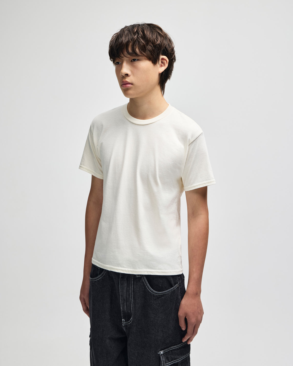 American Apparel Fine Jersey Youth T-Shirt - Cream