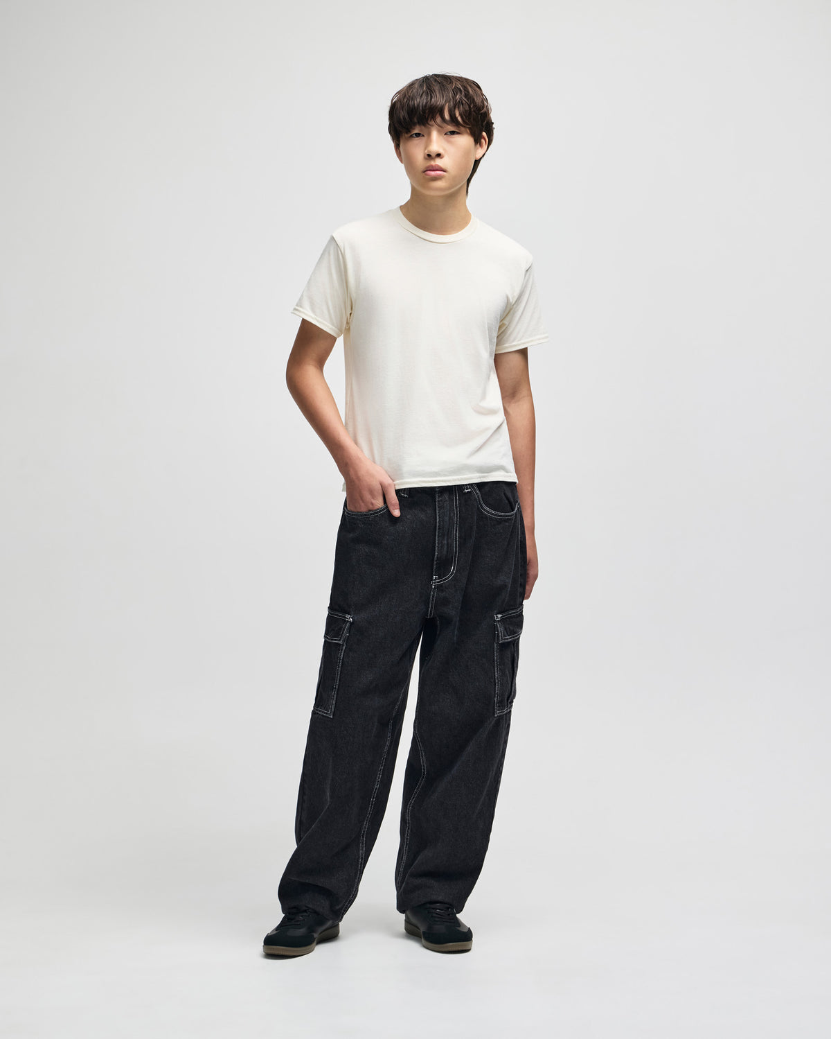 American Apparel Fine Jersey Youth T-Shirt - Cream