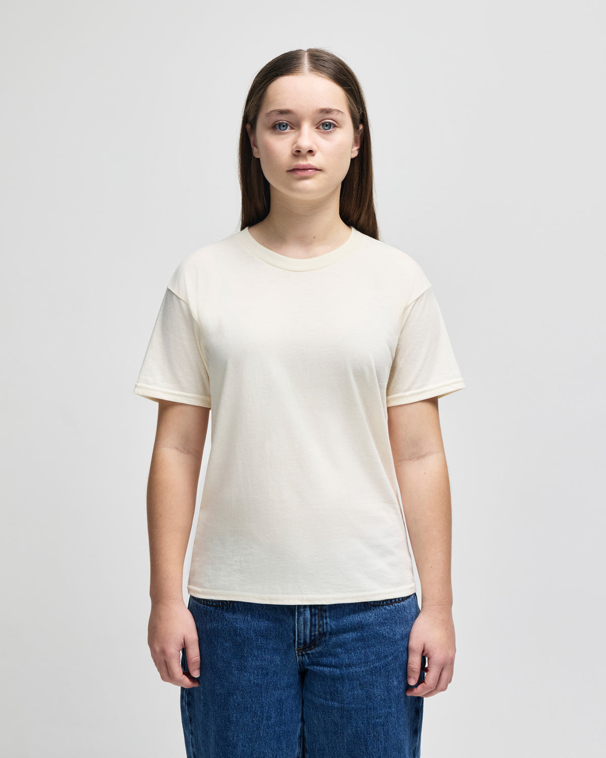American Apparel Fine Jersey Youth T-Shirt - Cream