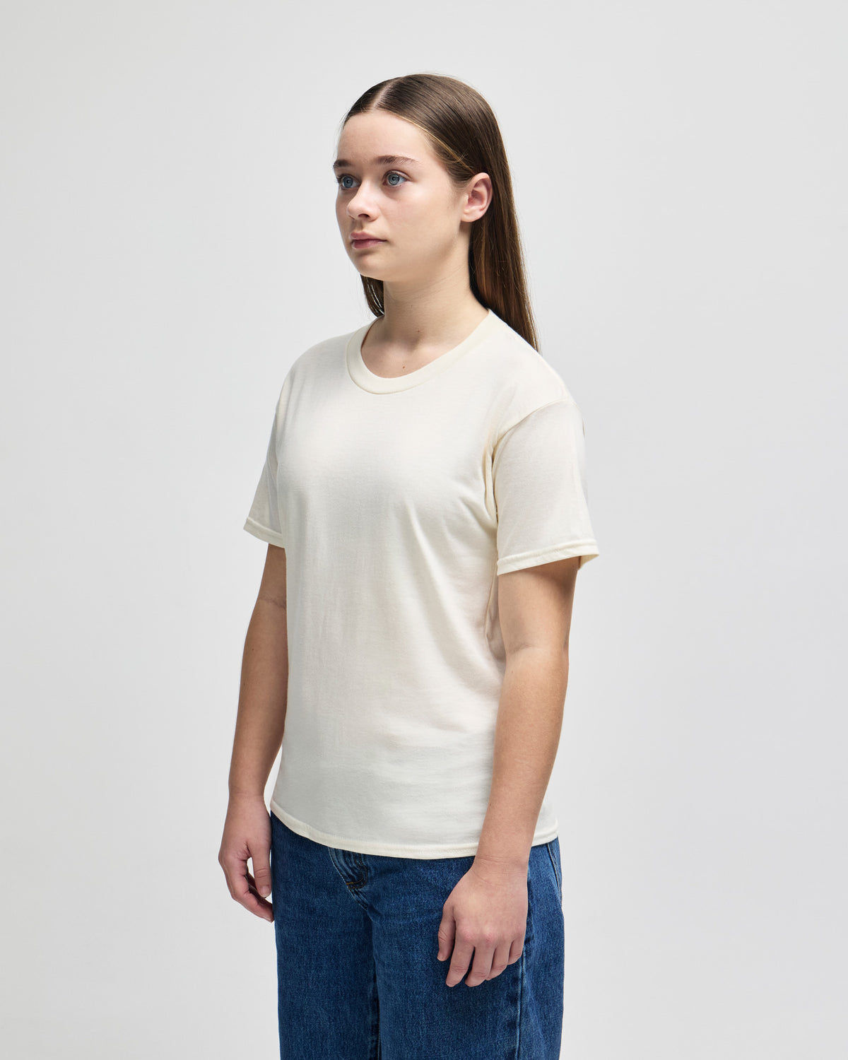 American Apparel Fine Jersey Youth T-Shirt - Cream