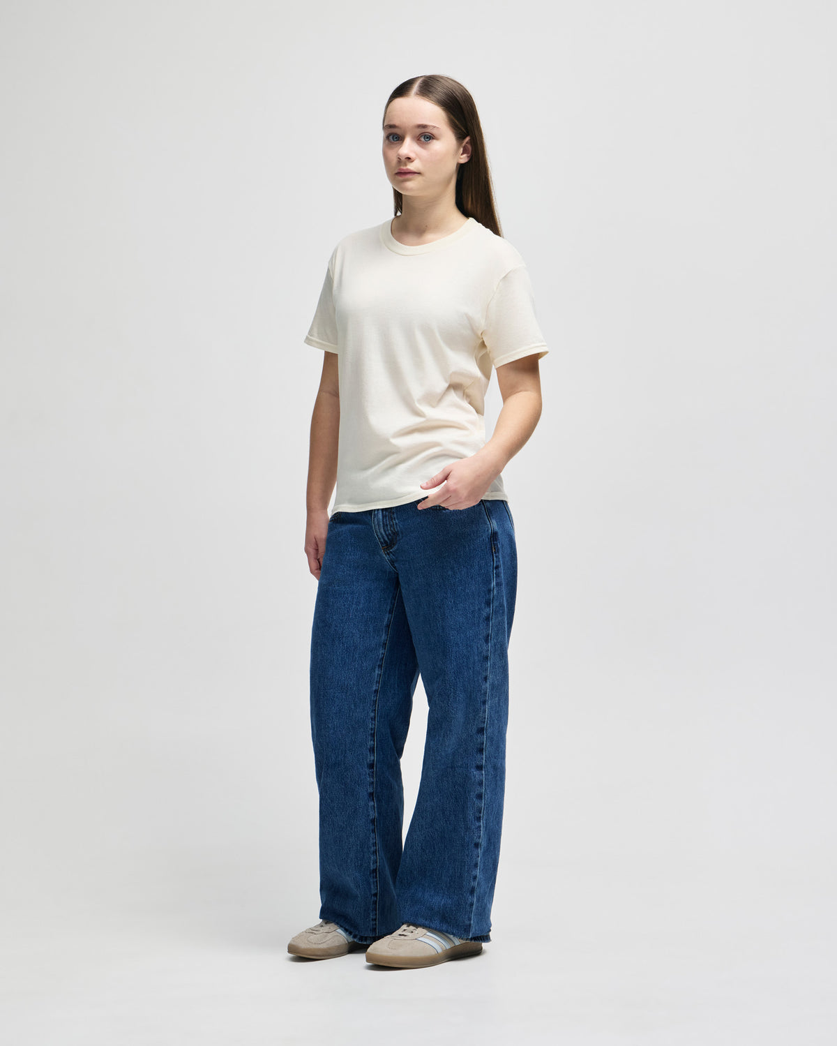 American Apparel Fine Jersey Youth T-Shirt - Cream