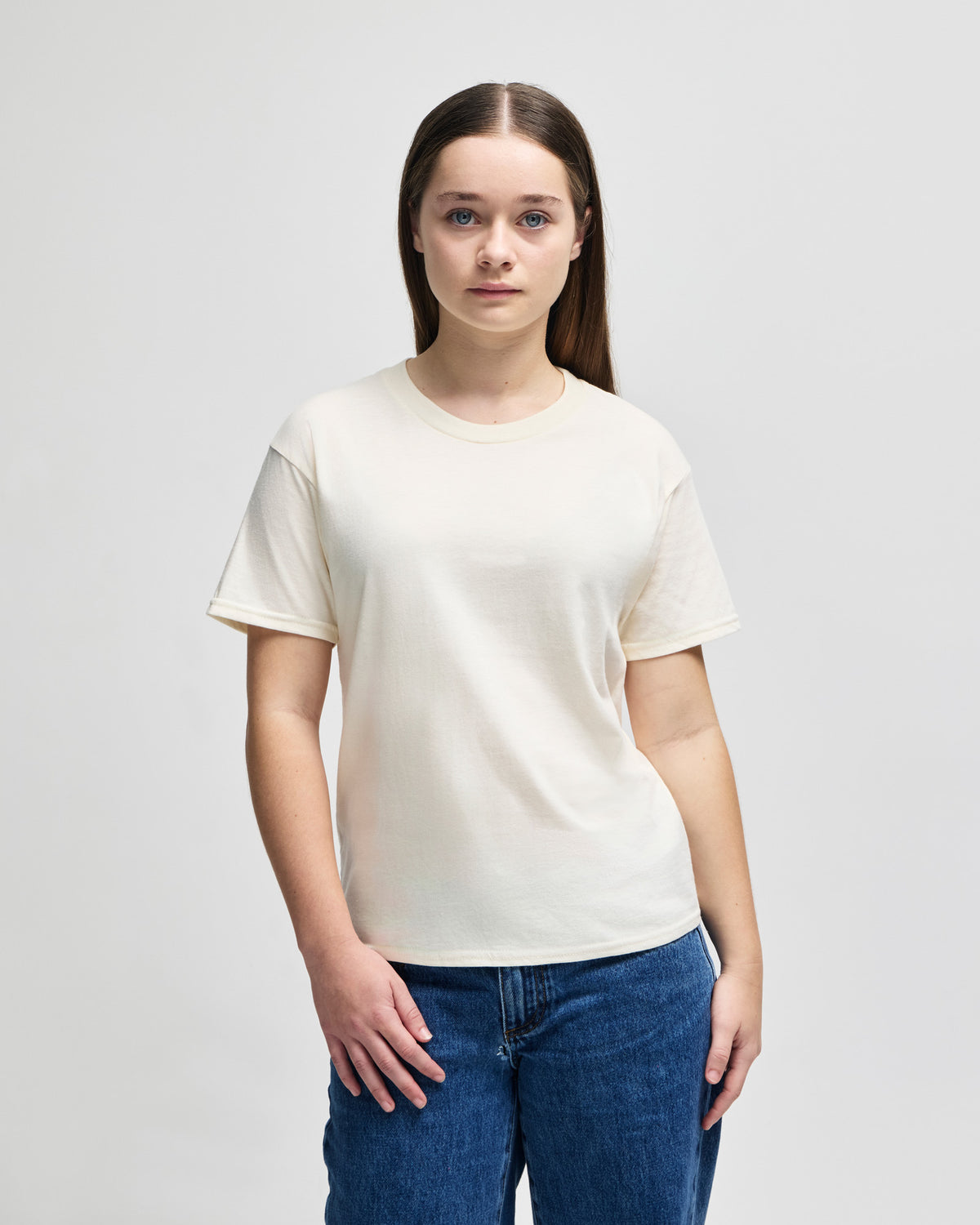 American Apparel Fine Jersey Youth T-Shirt - Cream