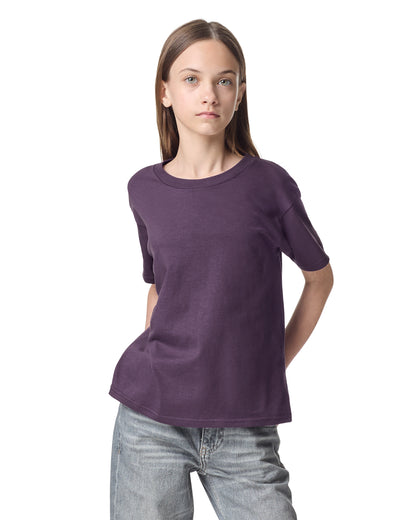 American Apparel Fine Jersey Youth T-Shirt - Eggplant