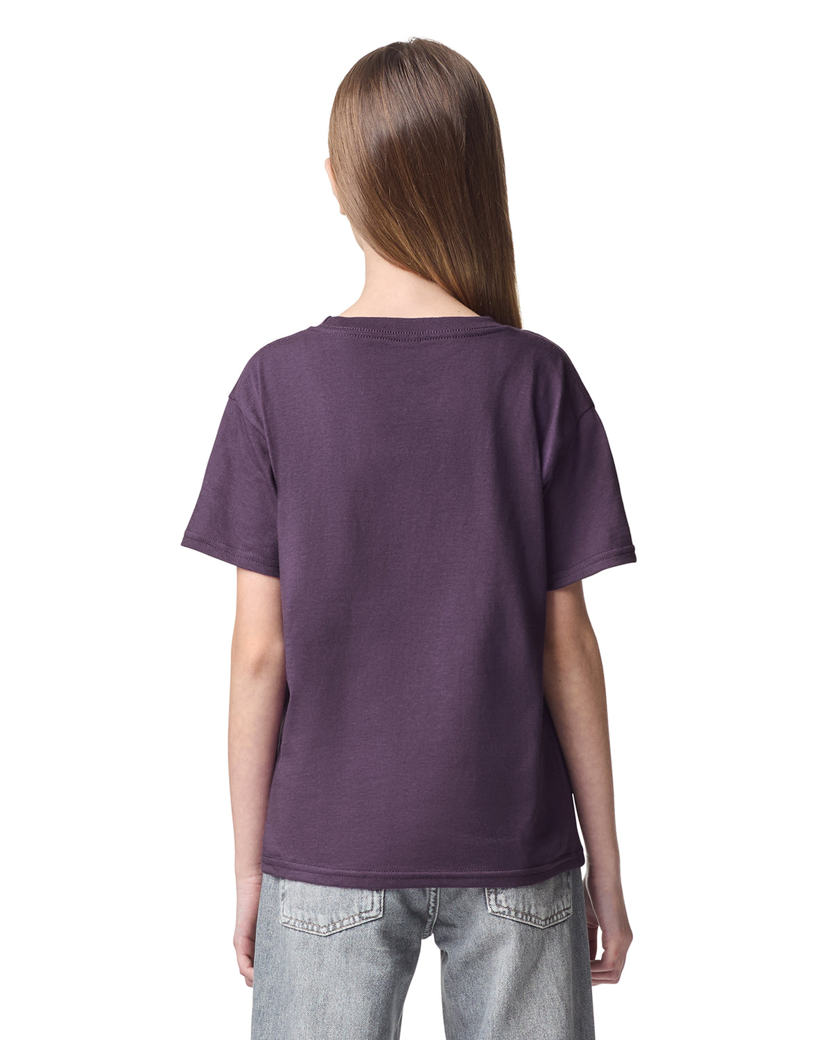 American Apparel Fine Jersey Youth T-Shirt - Eggplant