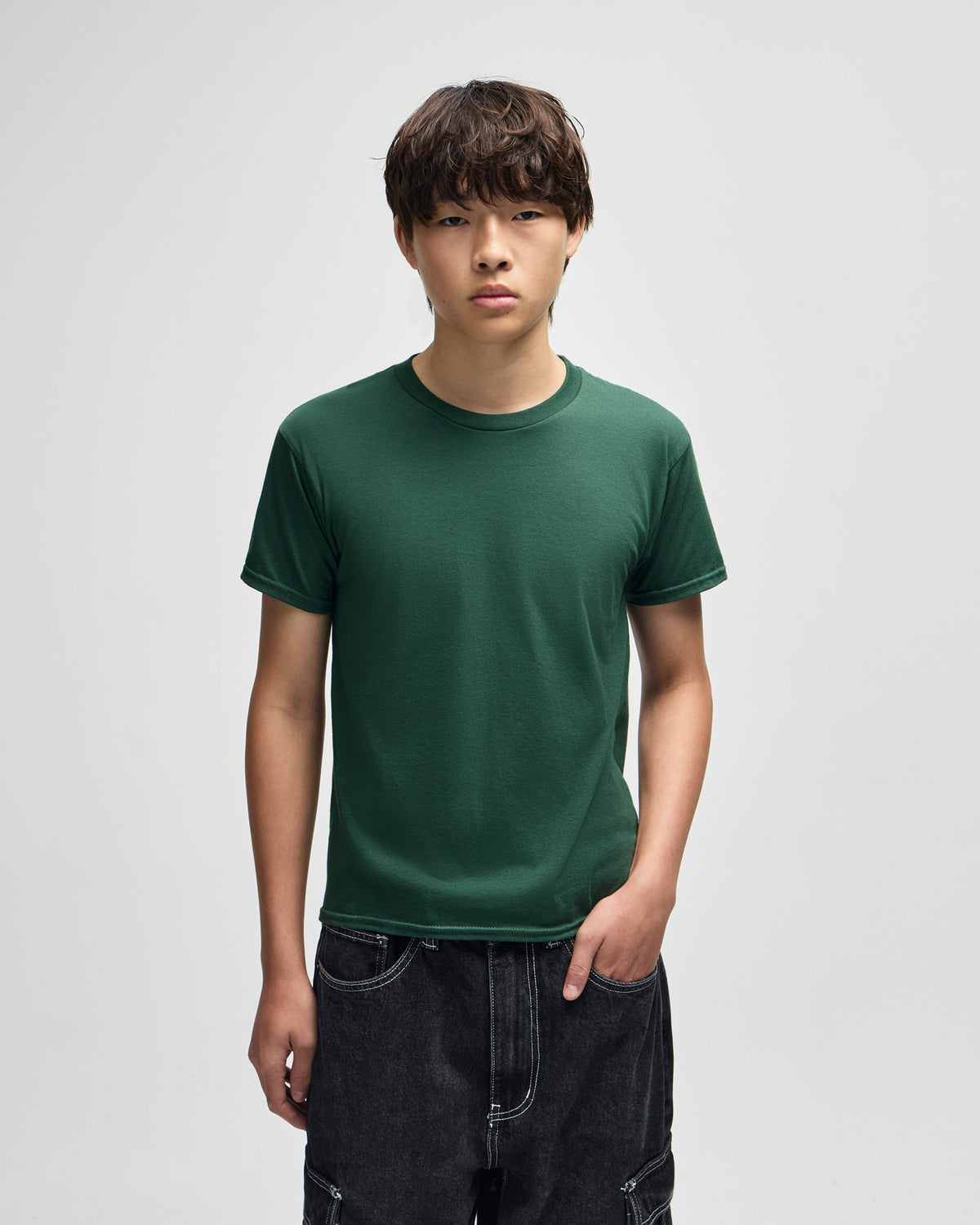 American Apparel Fine Jersey Youth T-Shirt - Forest