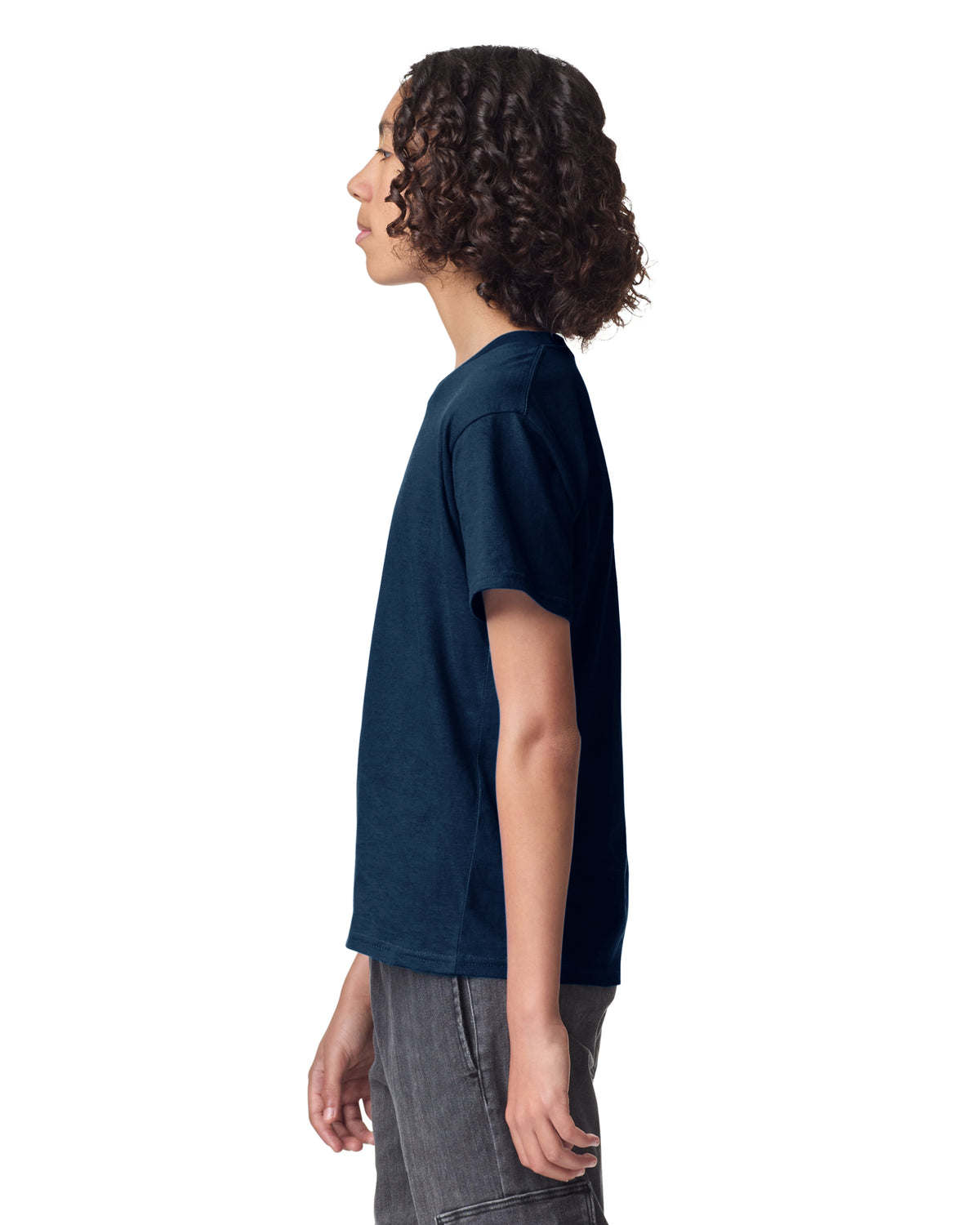 American Apparel Fine Jersey Youth T-Shirt - Navy