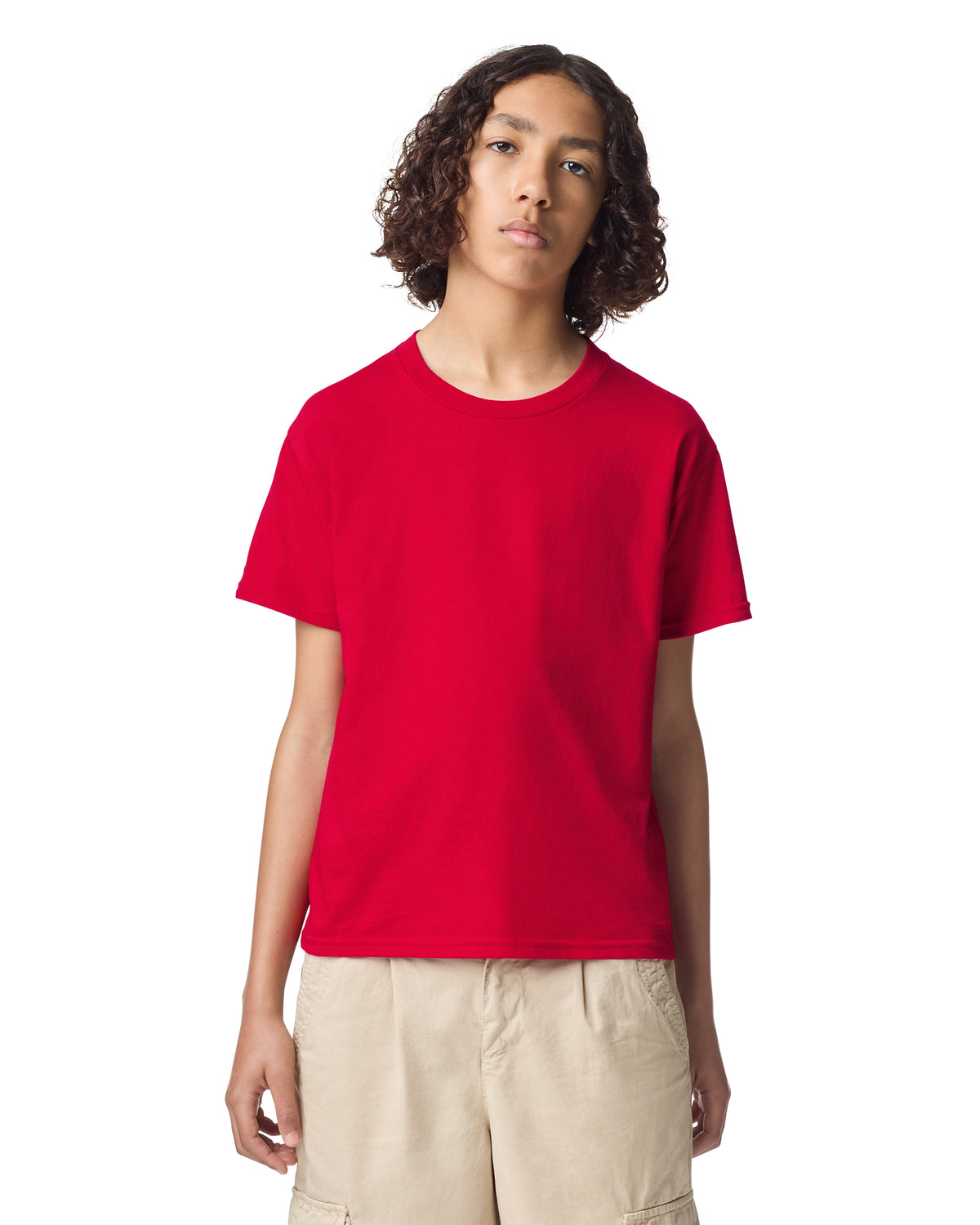 American Apparel Fine Jersey Youth T-Shirt - Red