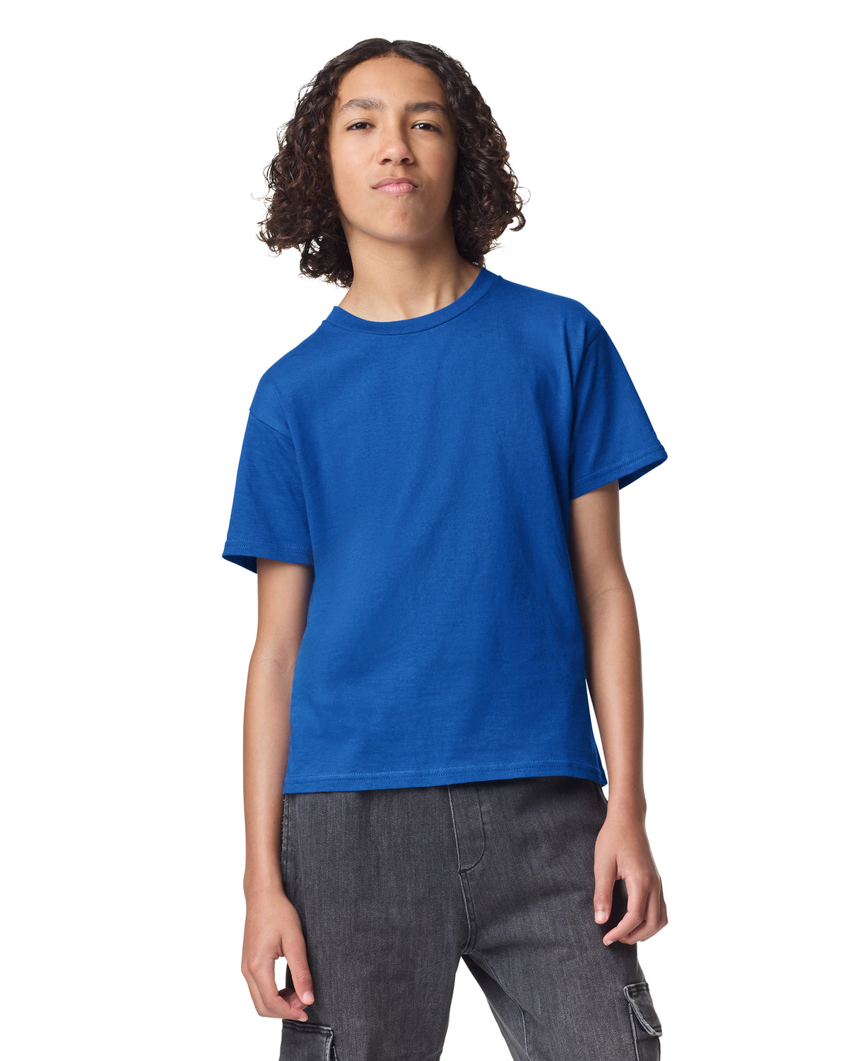 American Apparel Fine Jersey Youth T-Shirt - Royal Blue